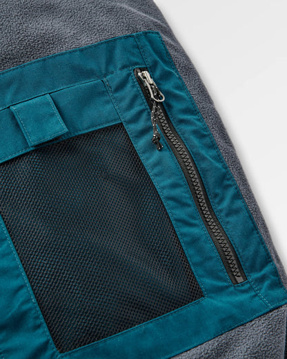 Bundoran Recycled Jacket - Tidal Blue - Flatlay