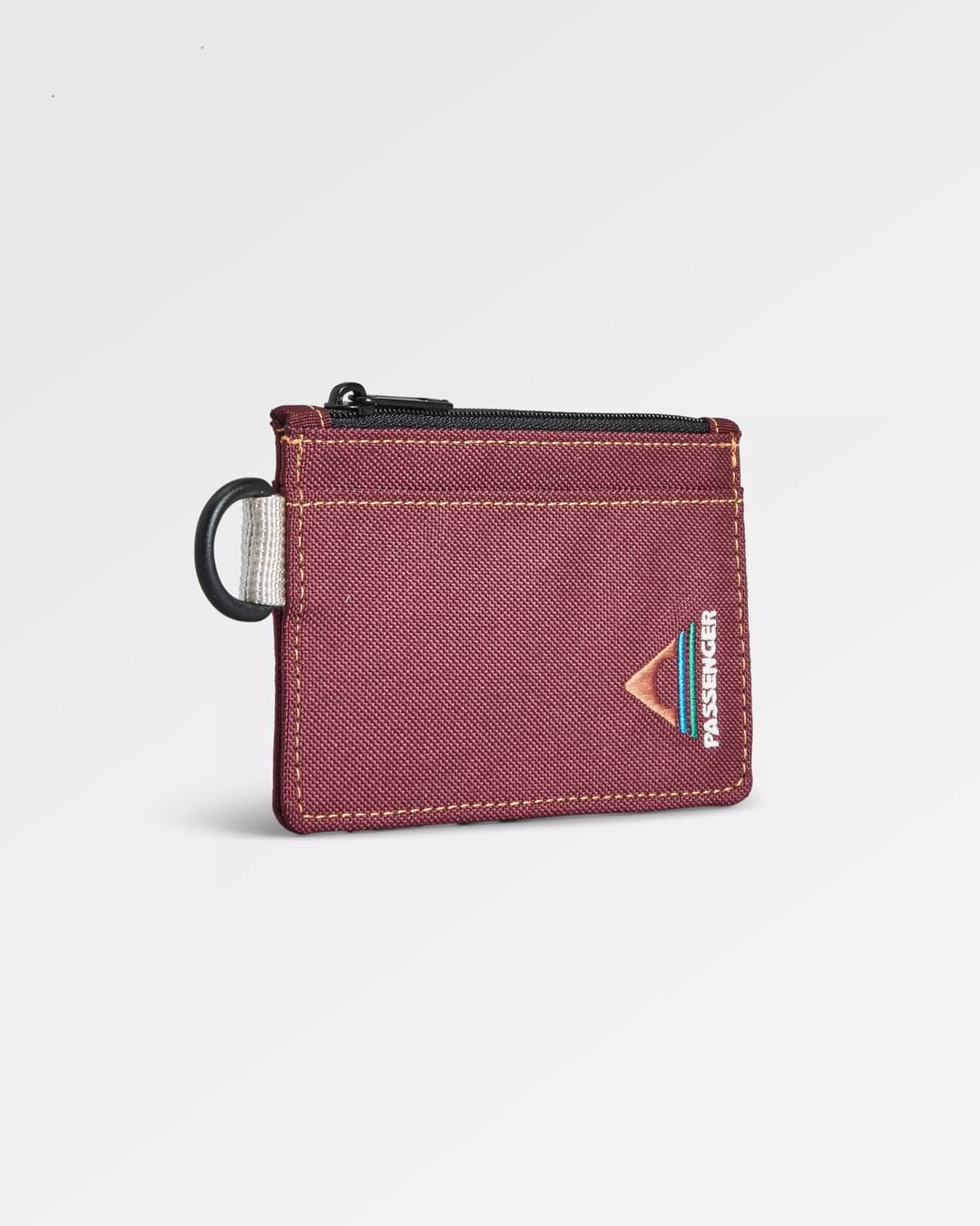 Recycled Card Holder - Burgundy - Flatlay