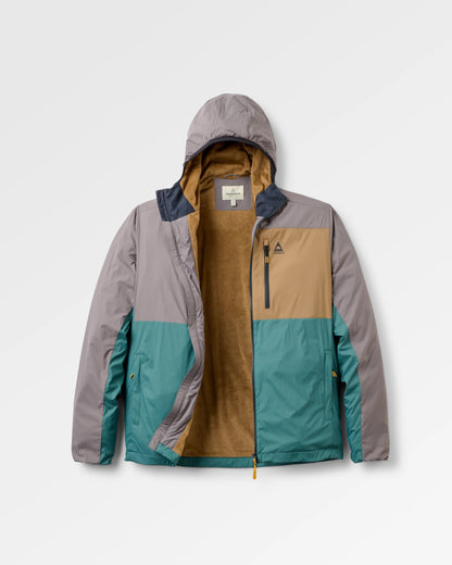 Tahoe Lined Windproof Jacket - Deep Ocean/Slate Grey - Flatlay
