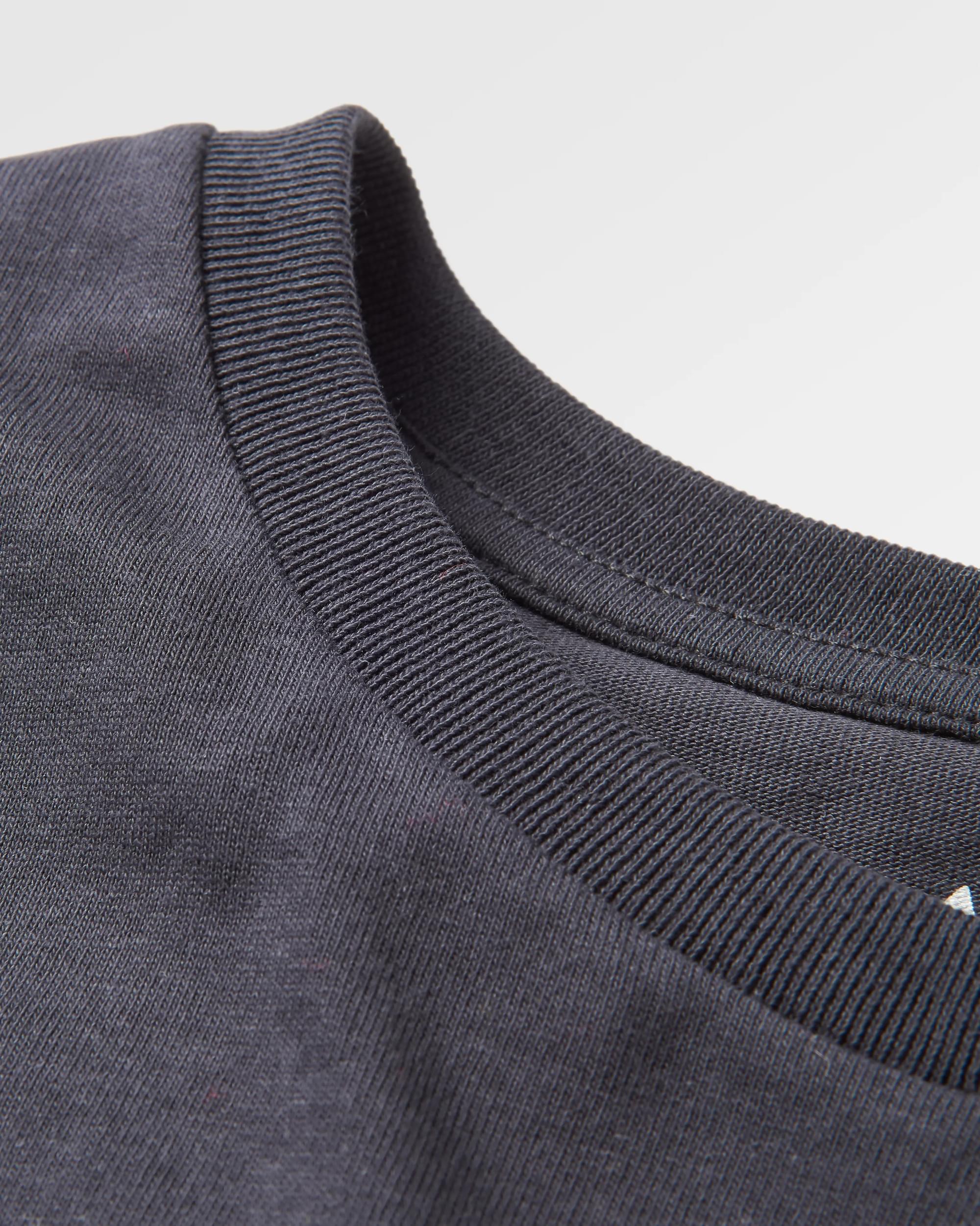 Odyssey Recycled Cotton T-Shirt - Black - Flatlay