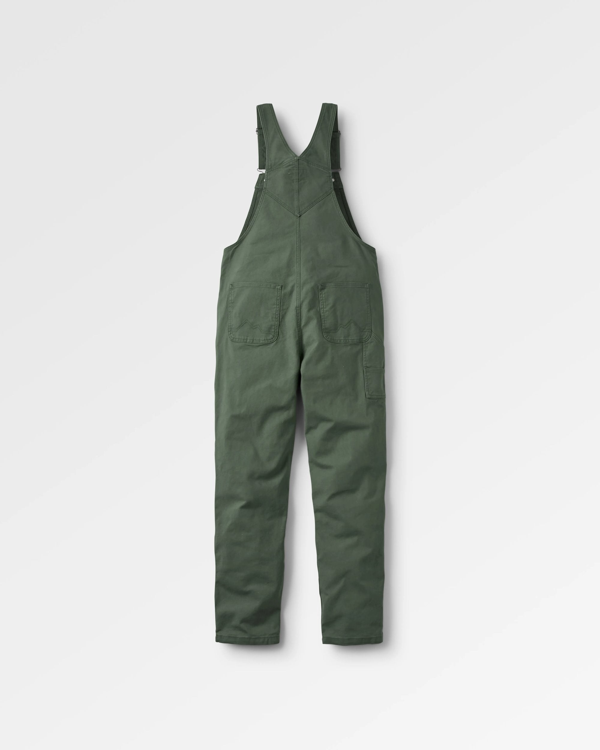 Vantage Organic Cotton Dungaree - Khaki - Flatlay