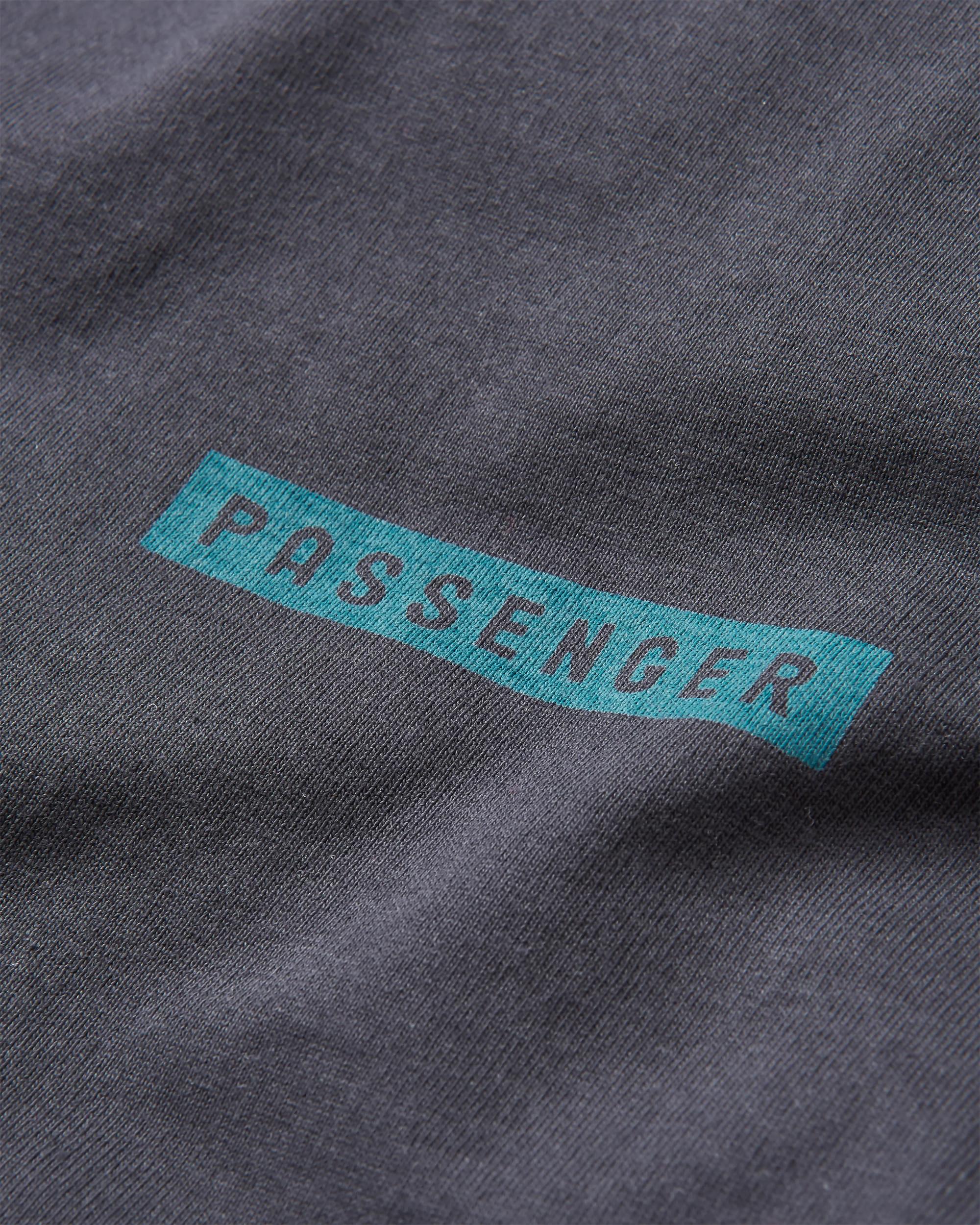 Sierra Recycled Relaxed Fit T-Shirt - Black - Flatlay