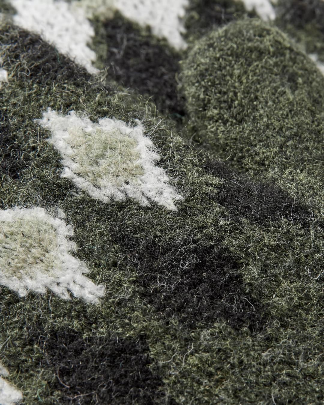 Wave Recycled Fleece Lined Mittens - Khaki - Flatlay