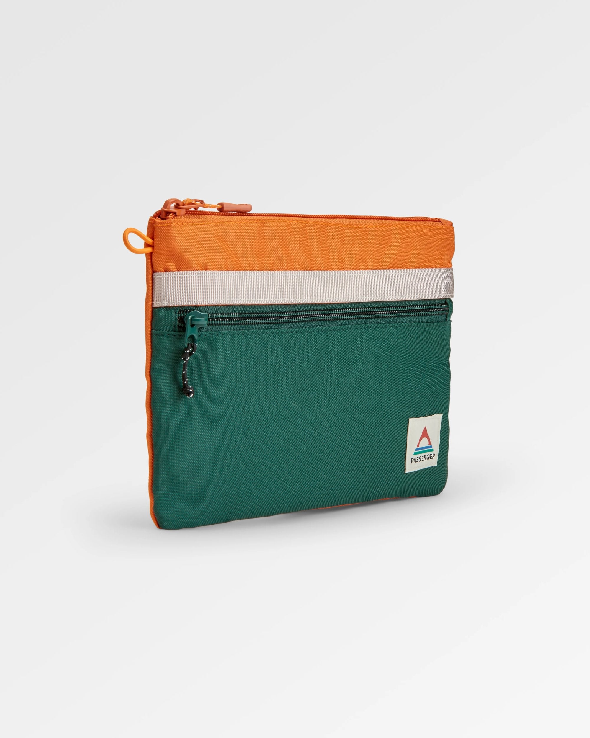Essentials Recycled Pouch - Rain Forest Orange Multi - Flatlay