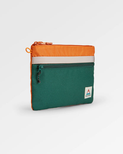 Essentials Recycled Pouch - Rain Forest Orange Multi - Flatlay