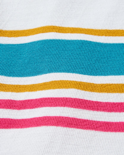 Graceful Textured LS Top - Multi Stripe - Flatlay