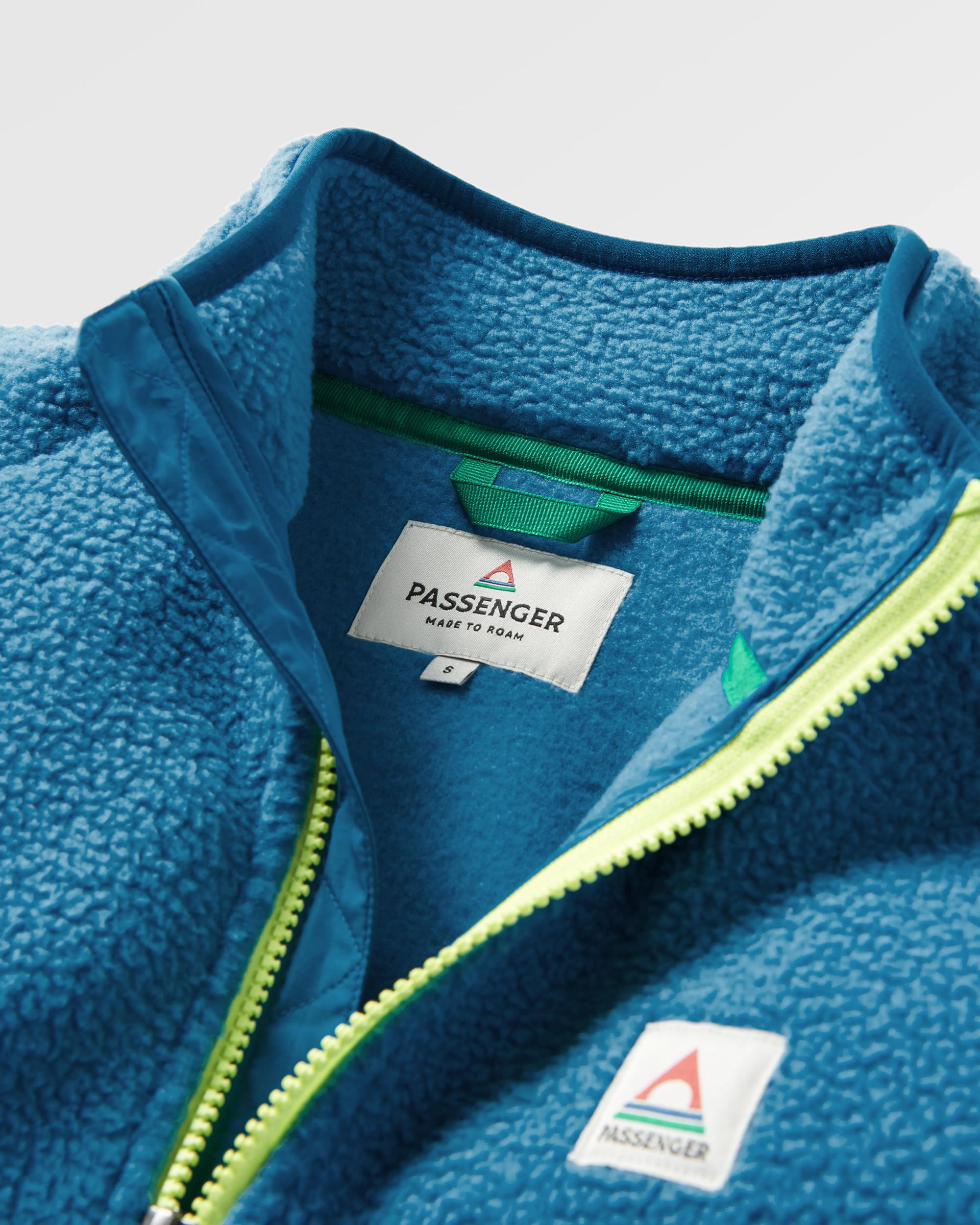 Fairbanks Full Zip Recycled Sherpa Fleece - Lilac Mist - Flatlay