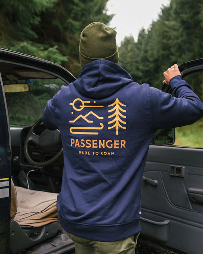 Phoenix Organic Cotton Hoodie - Rich Navy - Lifestyle