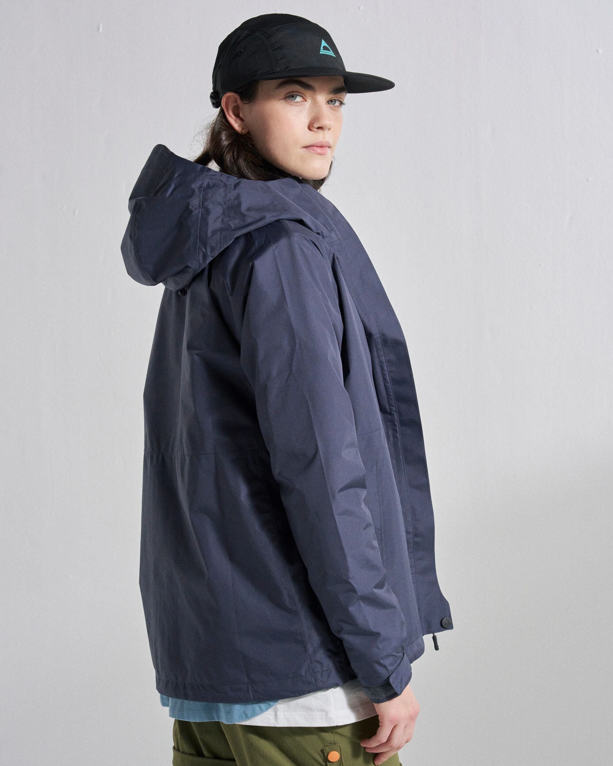 Trailscape Women's Waterproof Jacket - Charcoal - Studio Model