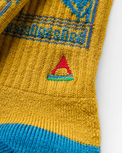 Thuring Merino Socks - Mustard Yellow - Flatlay