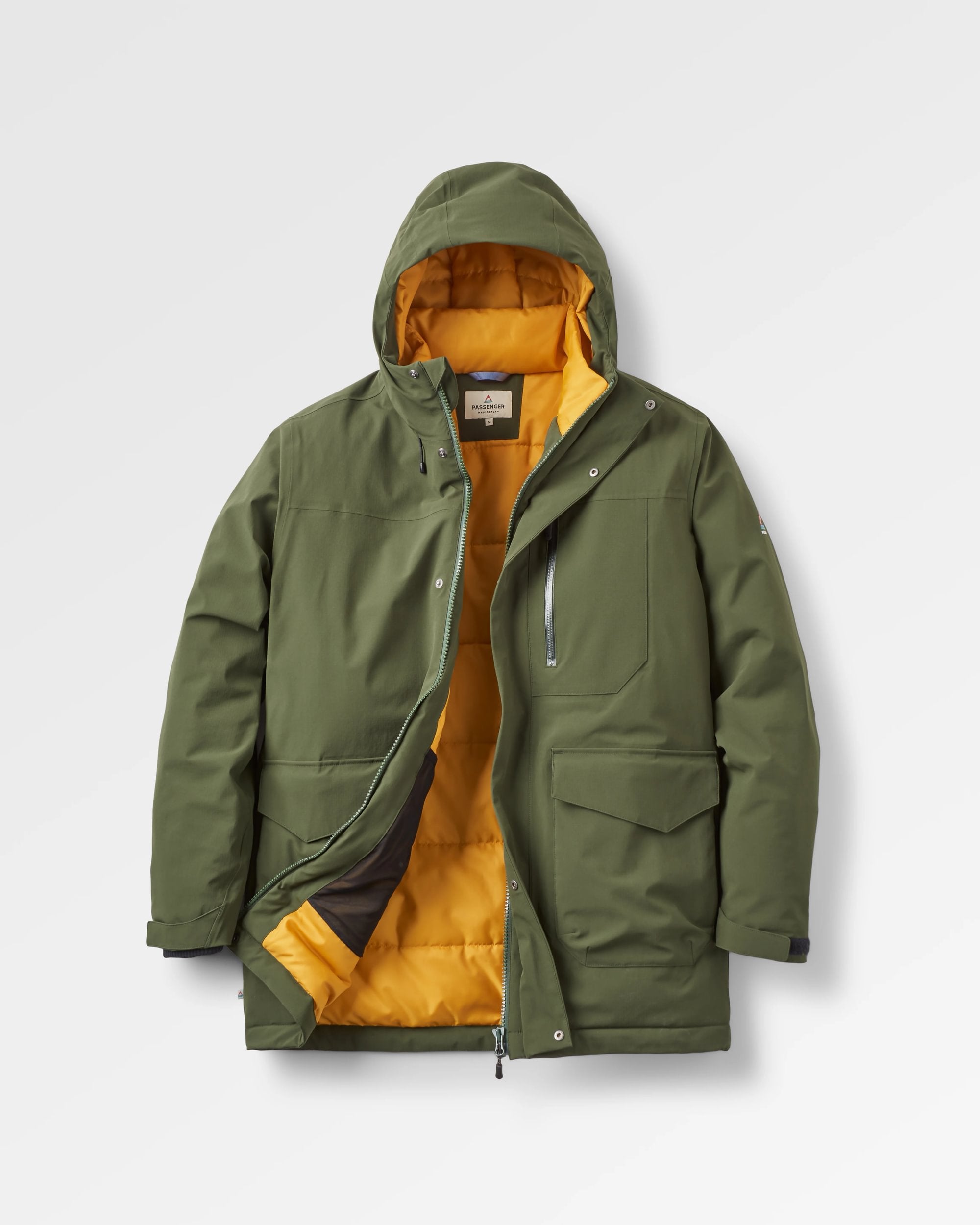 Rainier Waterproof Parka - Fir Tree - Flatlay
