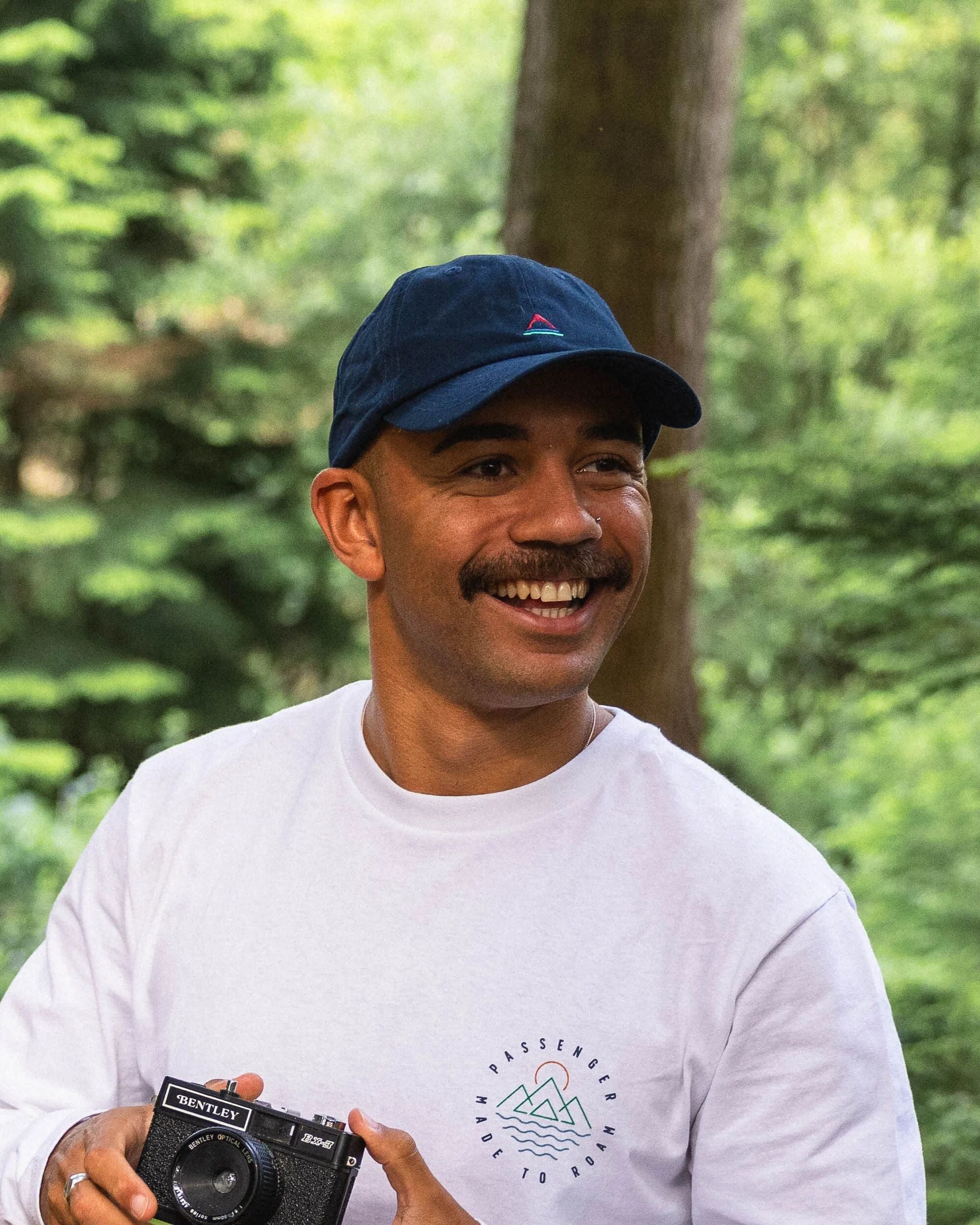 Classic Recycled Cotton 6 Panel Cap - Rich Navy - Lifestyle - Male