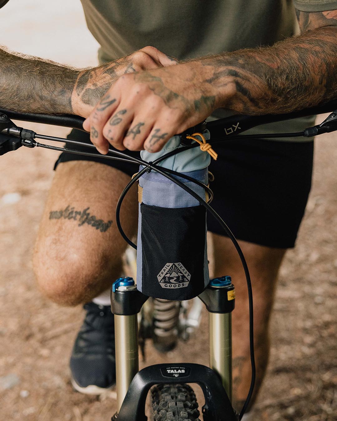 Steer Hybrid Bottle Bike Bag - Provincial Blue - Lifestyle