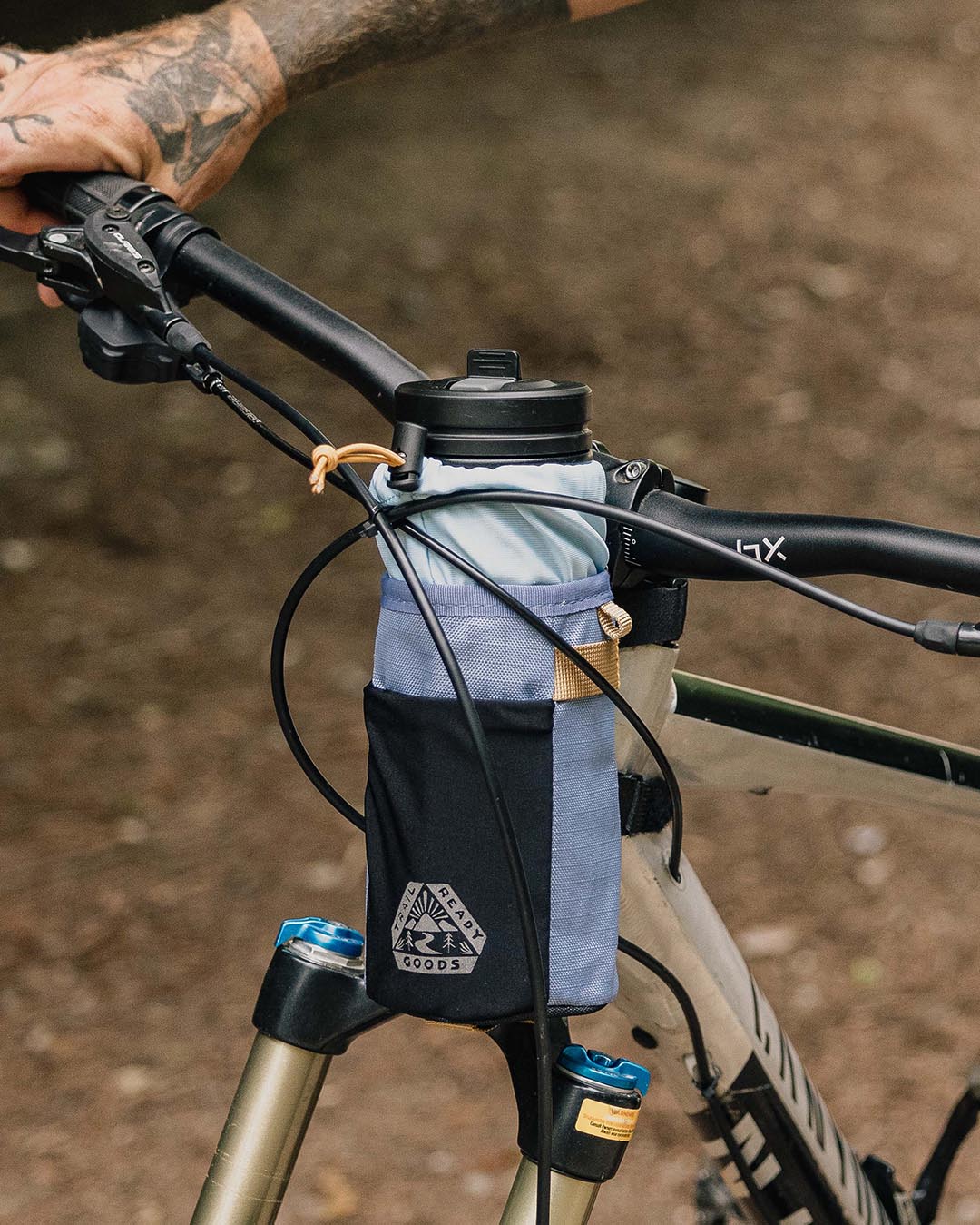 Steer Hybrid Bottle Bike Bag - Provincial Blue - Lifestyle