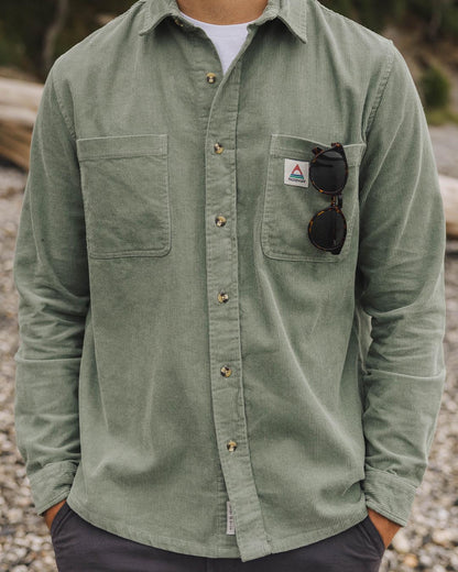 Backcountry Corduroy Shirt - Pistachio - Lifestyle