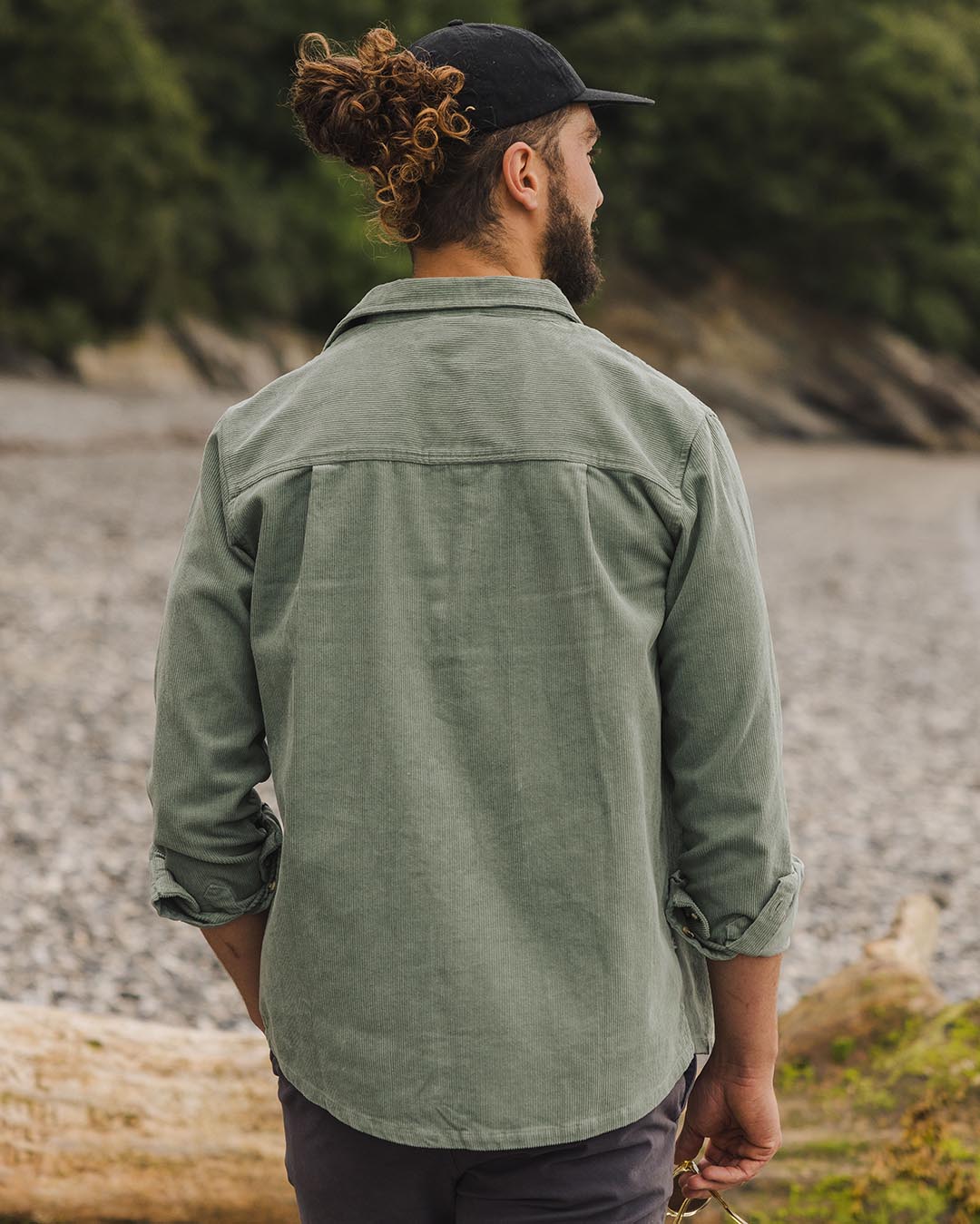 Backcountry Corduroy Shirt - Pistachio - Lifestyle