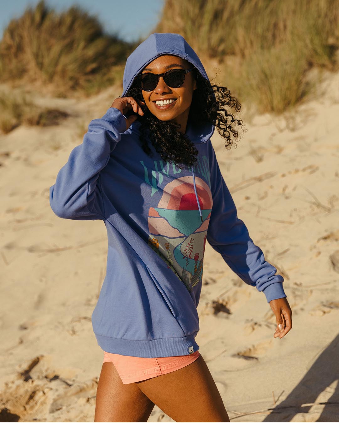 Live Wild Oversized Hoodie - Baja - Lifestyle