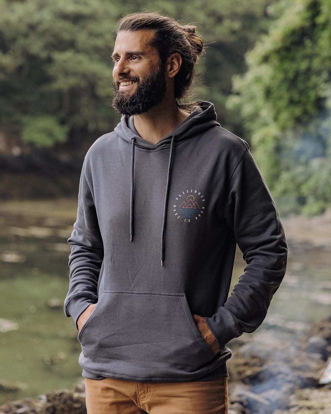Escapism Regular Fit Hoodie - Faded Black - Lifestyle