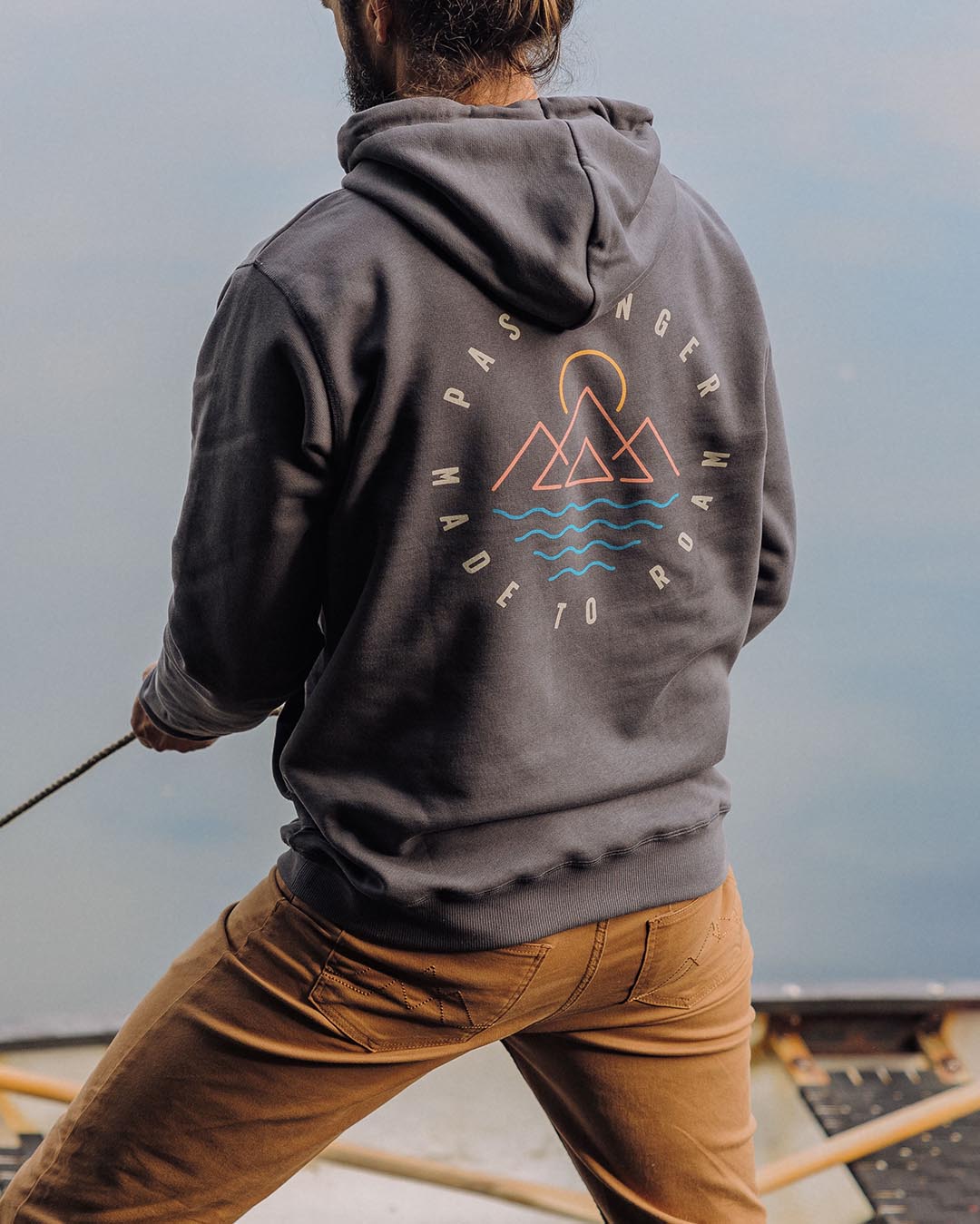 Escapism Regular Fit Hoodie - Faded Black - Lifestyle