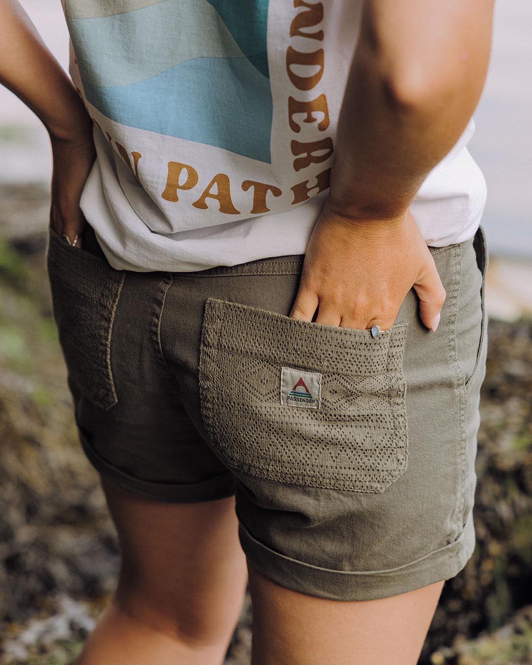 Ziggy Organic Cotton Short - Dusty Olive - Lifestyle