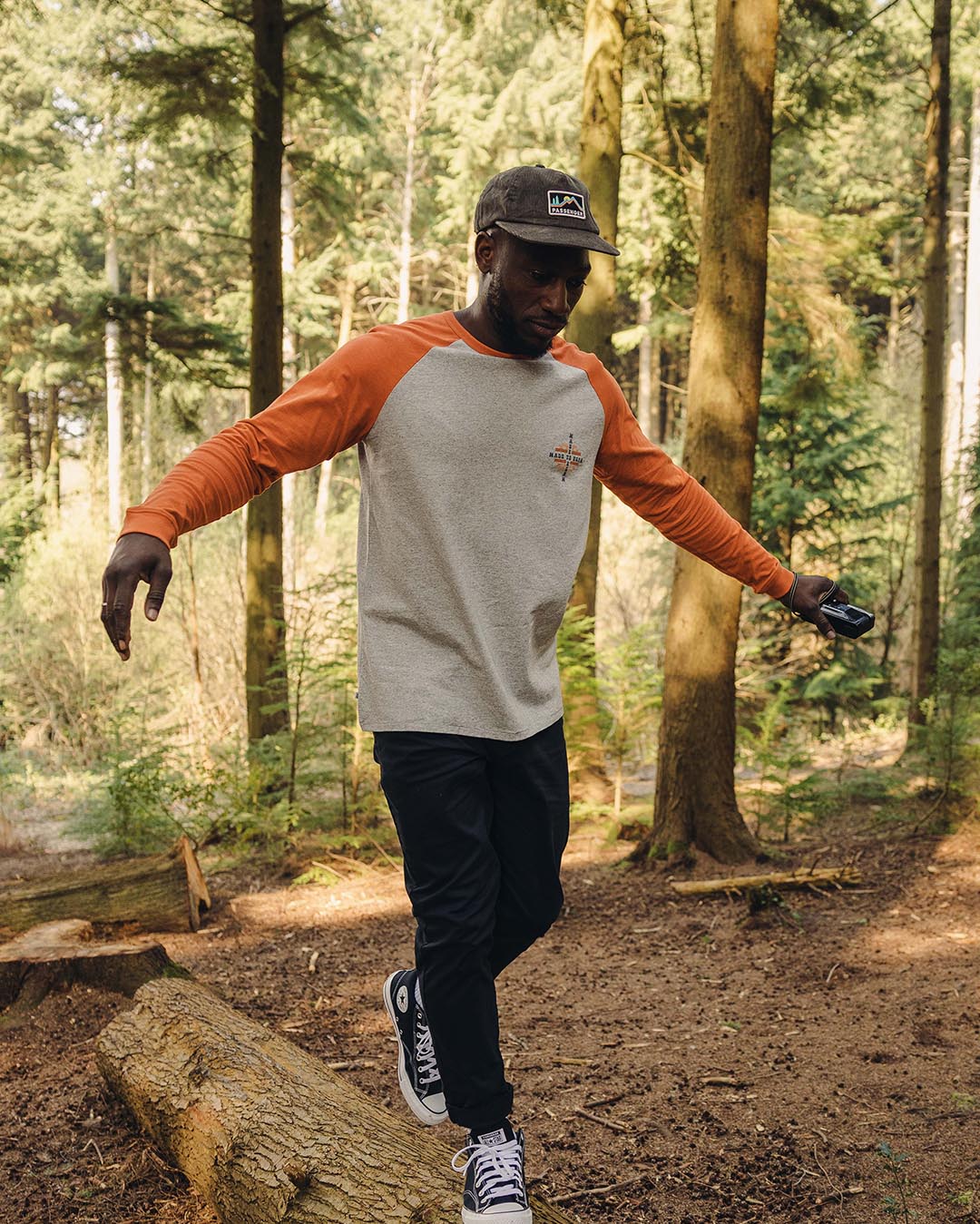 Oar LS T-Shirt - Burnt Orange - Lifestyle