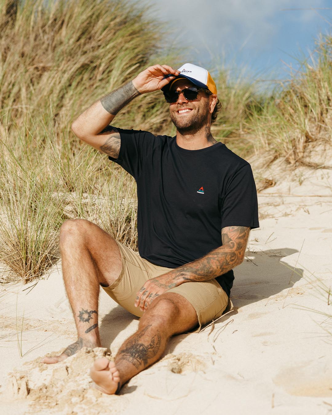 Classic Logo Recycled Cotton T-Shirt - Black