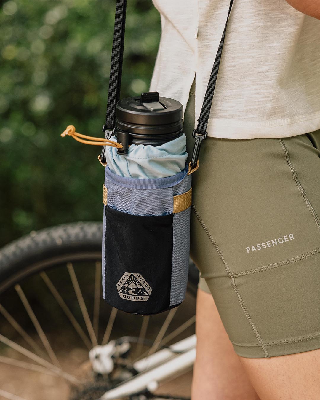 Steer Hybrid Bottle Bike Bag - Provincial Blue - Lifestyle