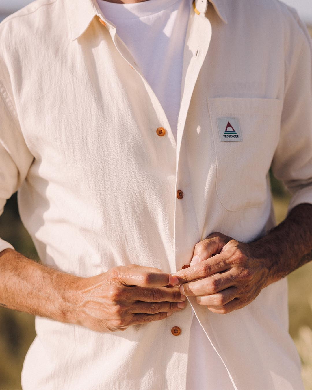 Arica Textured Shirt - Birch - Lifestyle