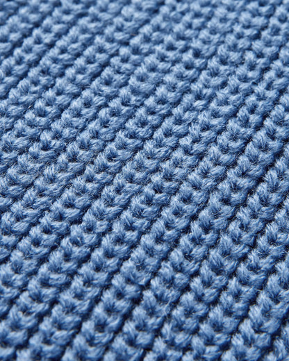 Compass Recycled Beanie - Moonlight Blue - Flatlay