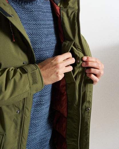 Baltic Recycled Insulated Parka - Khaki - Studio Model