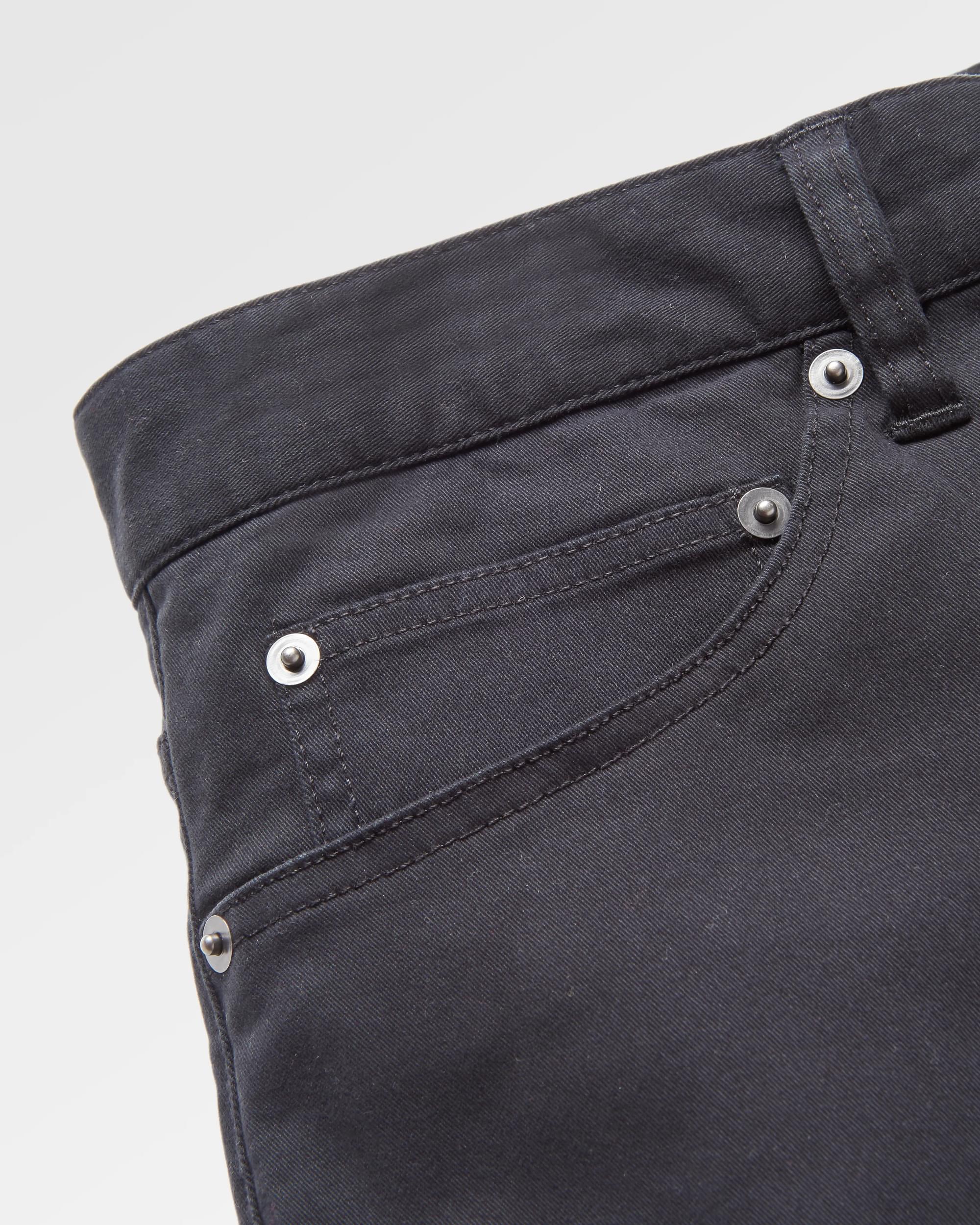 365 5 Pocket Trouser - Black - Flatlay