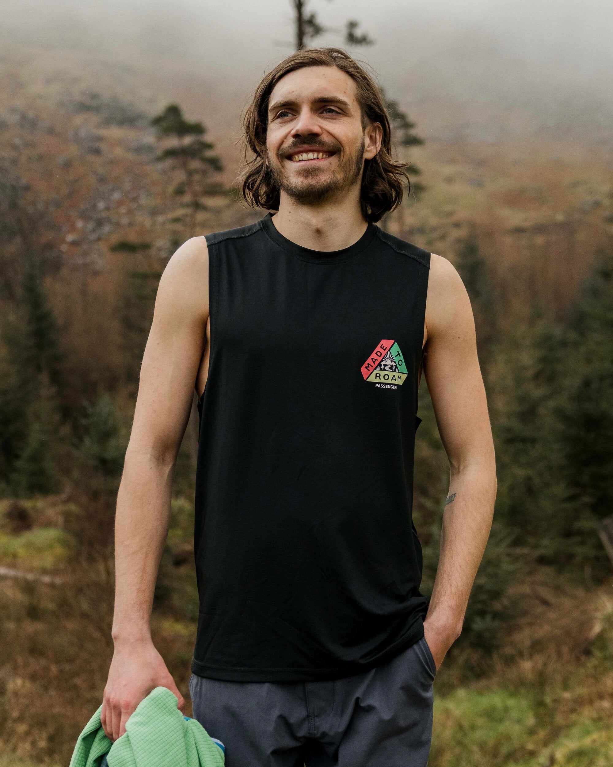 Boardwalk Active Recycled Vest - Black - Lifestyle