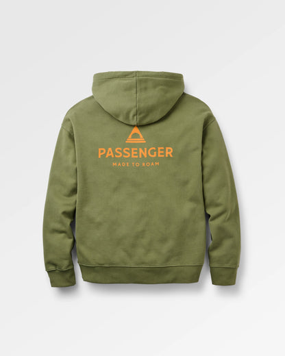 Passenger Relaxed Fit Hoodie - Khaki - Flatlay