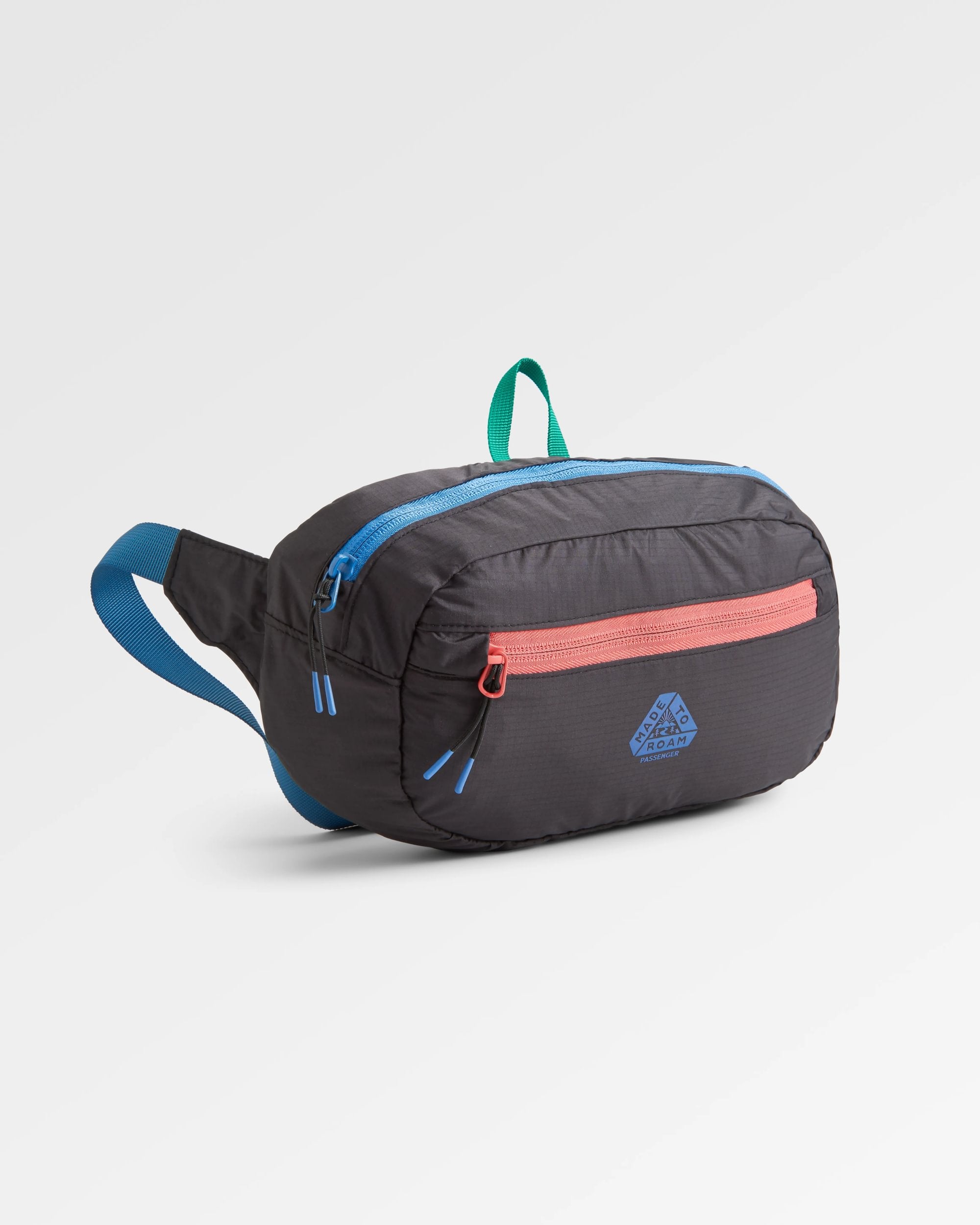 Trail Light Recycled Packable Hip Pack - Black - Flatlay
