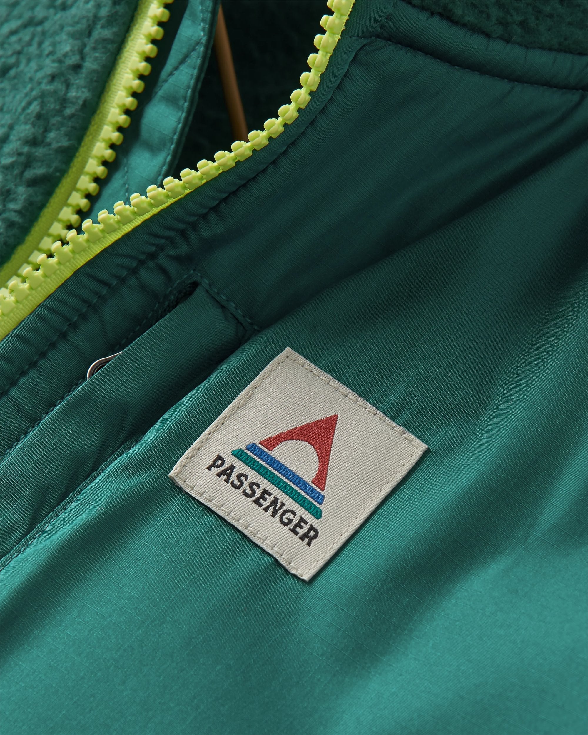 Home Recycled Sherpa Fleece - Rain Forest - Flatlay