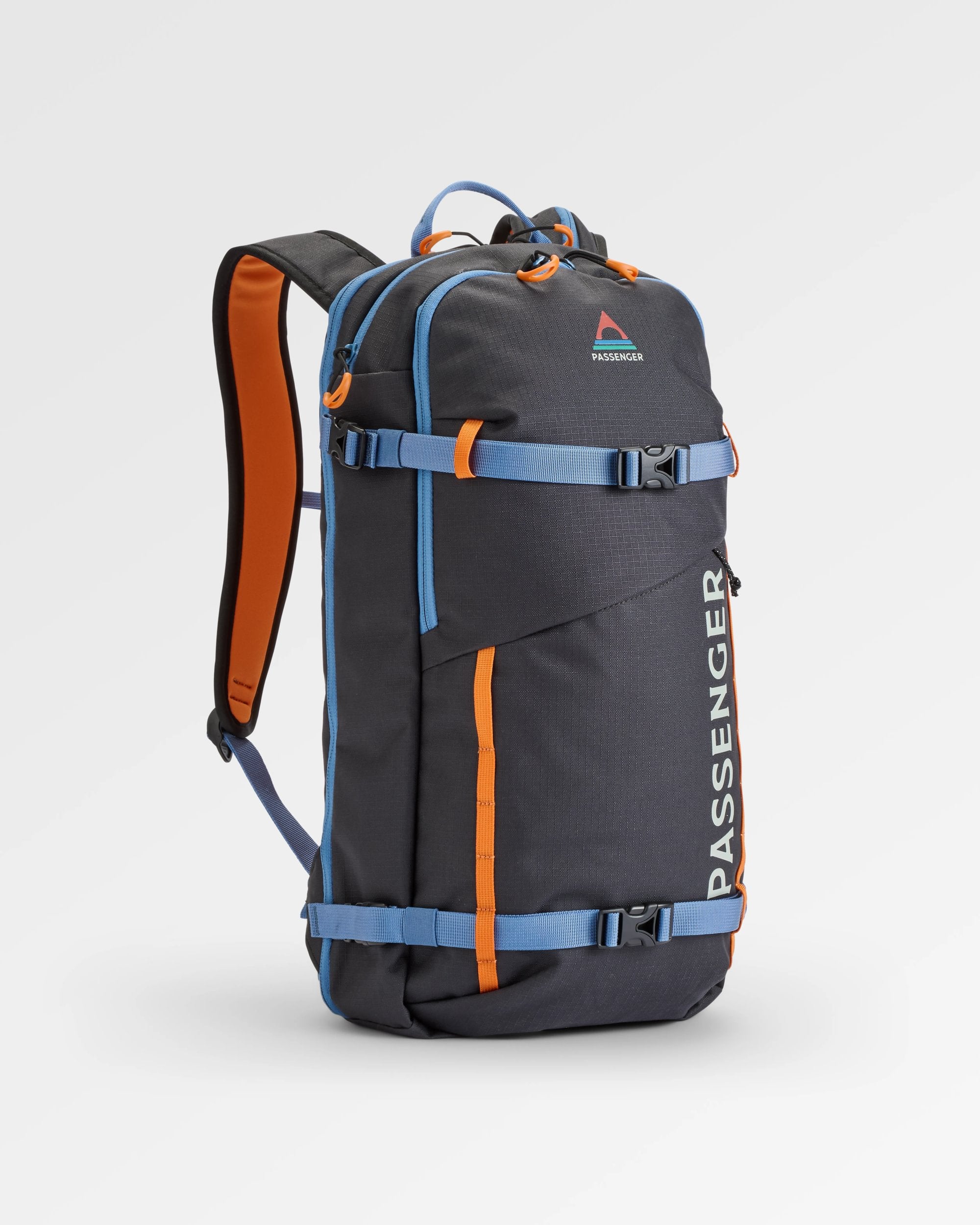 Snowscape Recycled Backpack - Phantom Black - Flatlay