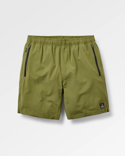 Traveller Organic All Purpose Short 2.0 - Khaki - Flatlay