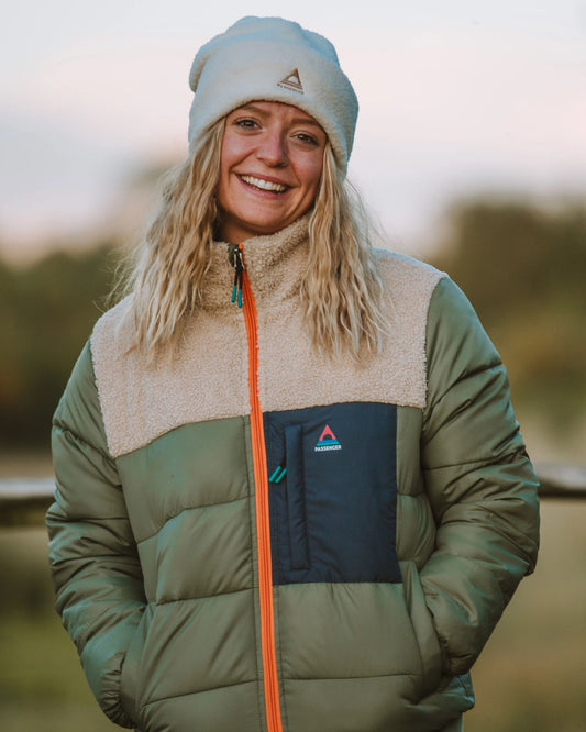 Inspire Recycled Insulated Jacket - Dusty Olive - Lifestyle