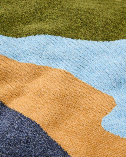 Scenic Recycled Knitted Jumper - Scenic Deep Plum - Flatlay