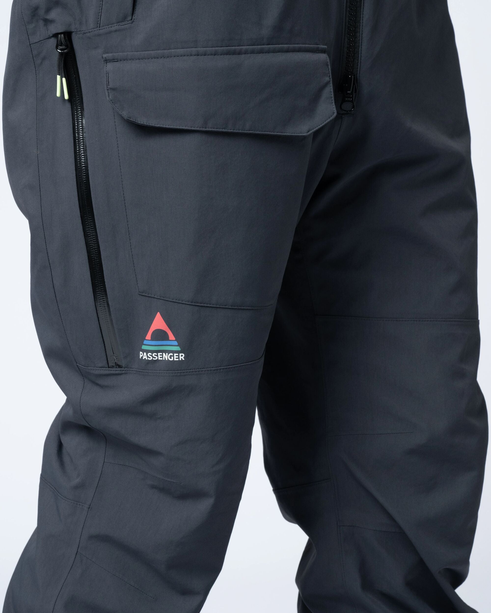 Snowscape Men's Recycled Bibpant - Black - Flatlay