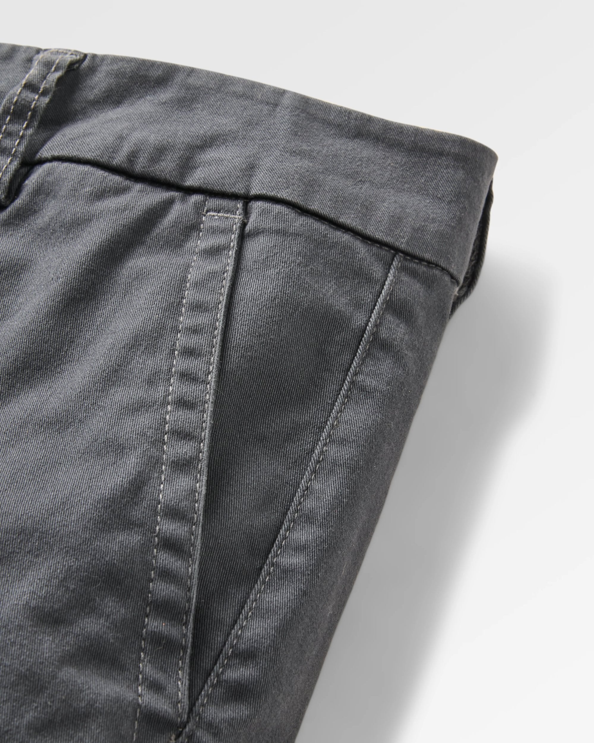 365 Organic Cotton Short - Charcoal - Flatlay