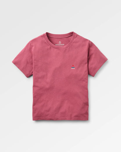 Classic T-Shirt - Maroon - Flatlay