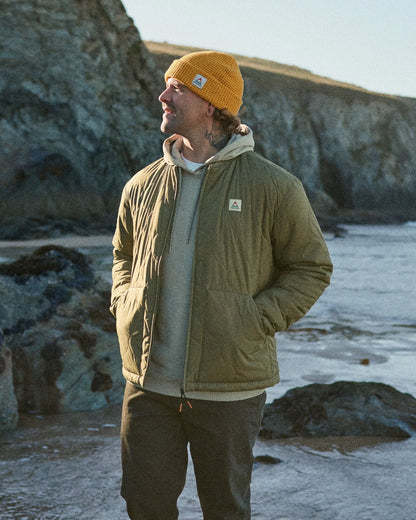 Hytte Recycled Fleece-lined Jacket - Dusty Olive - Lifestyle