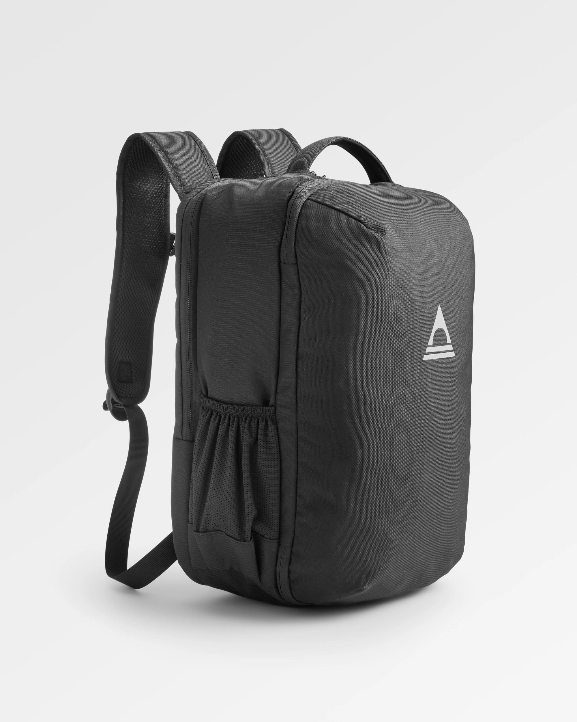 Stratos Duffel Backpack - Black - Flatlay