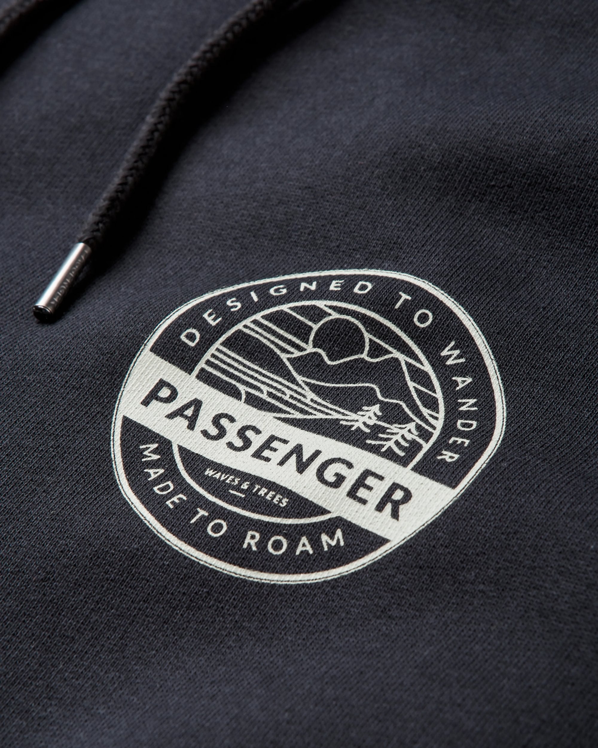 Odyssey Organic Cotton Hoodie - Black - Flatlay