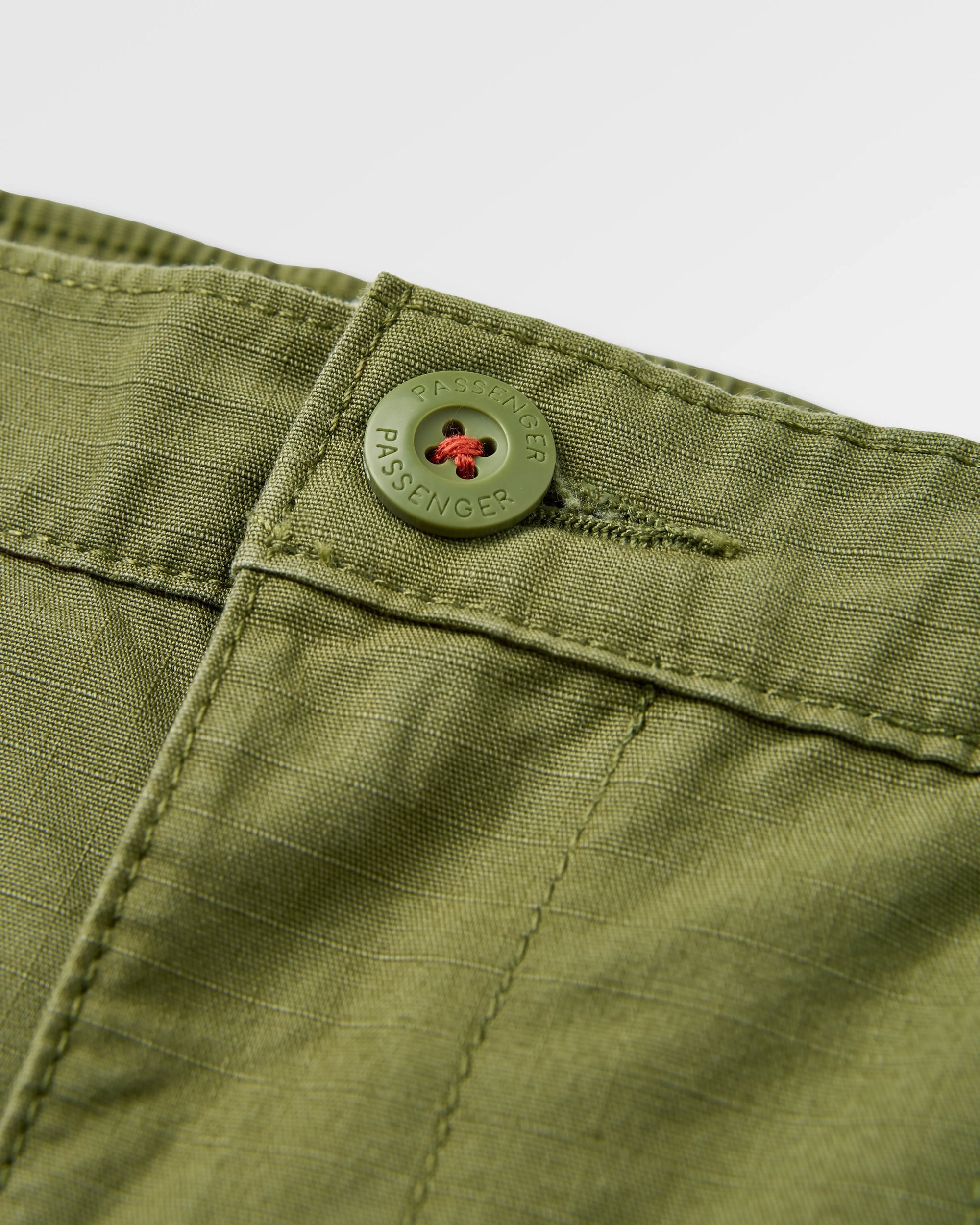 Rif-Raf Organic Cotton Ripstop Short - Khaki - Flatlay