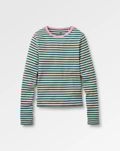Out There Ribbed LS T-Shirt - Mediterranean - Flatlay