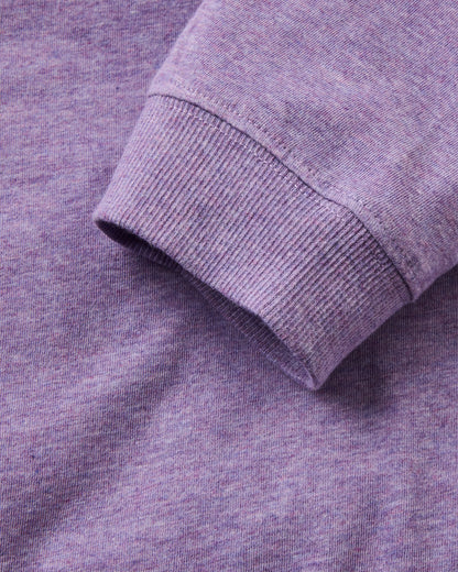 Legacy LS T-Shirt - Purple Haze Marl - Flatlay