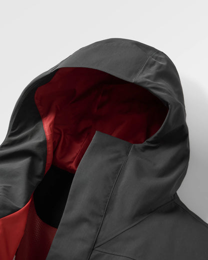 Overland Waterproof Jacket - Black - Flatlay