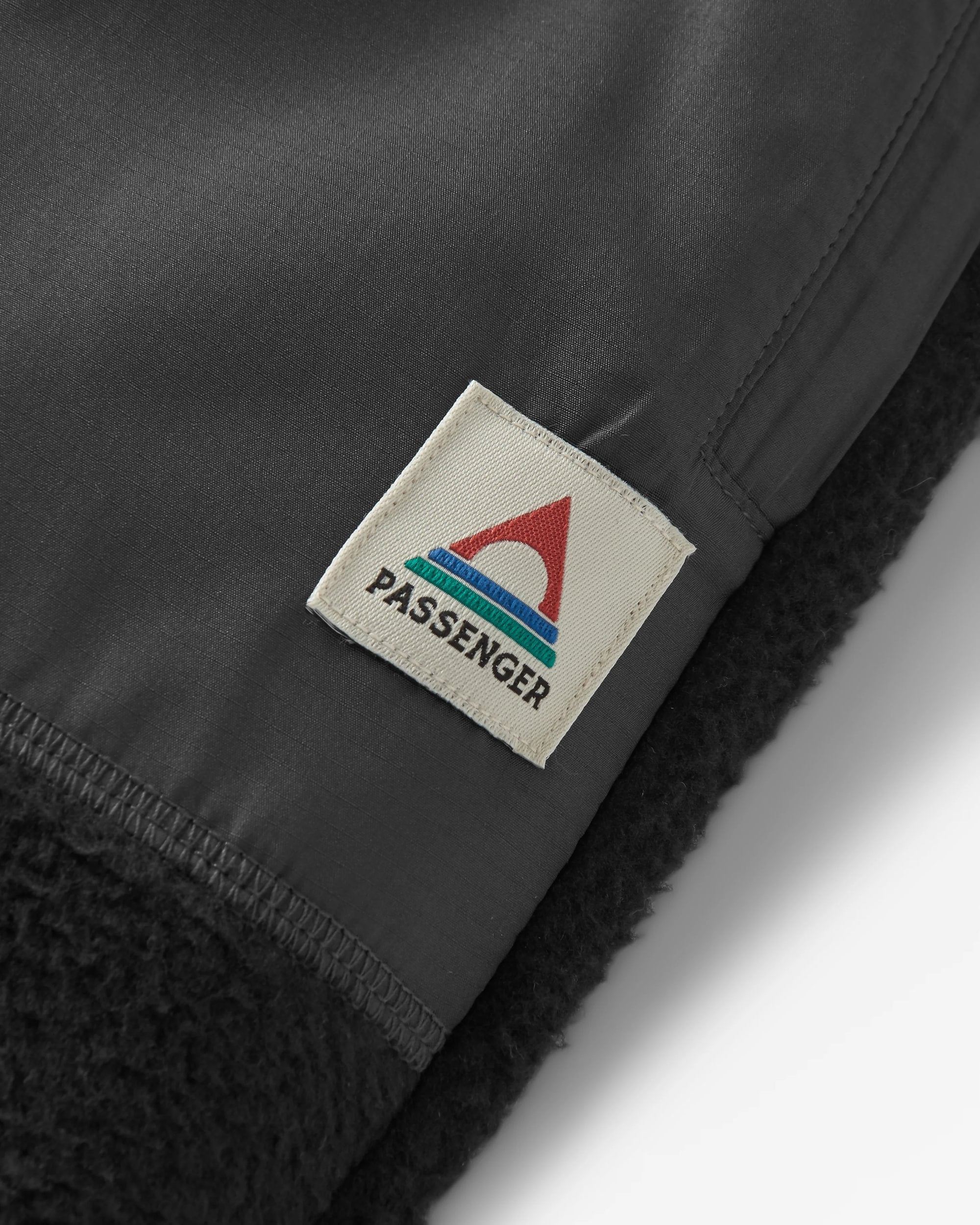 Offgrid Recycled Sherpa Fleece Jogger - Black - Flatlay